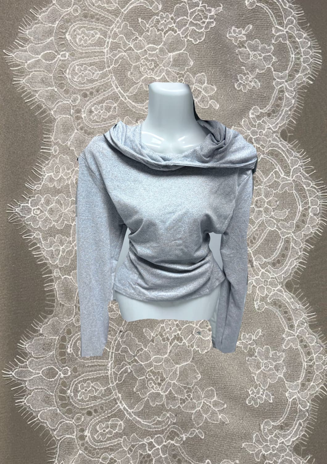 후드 실버 롱슬리브 상품이미지1