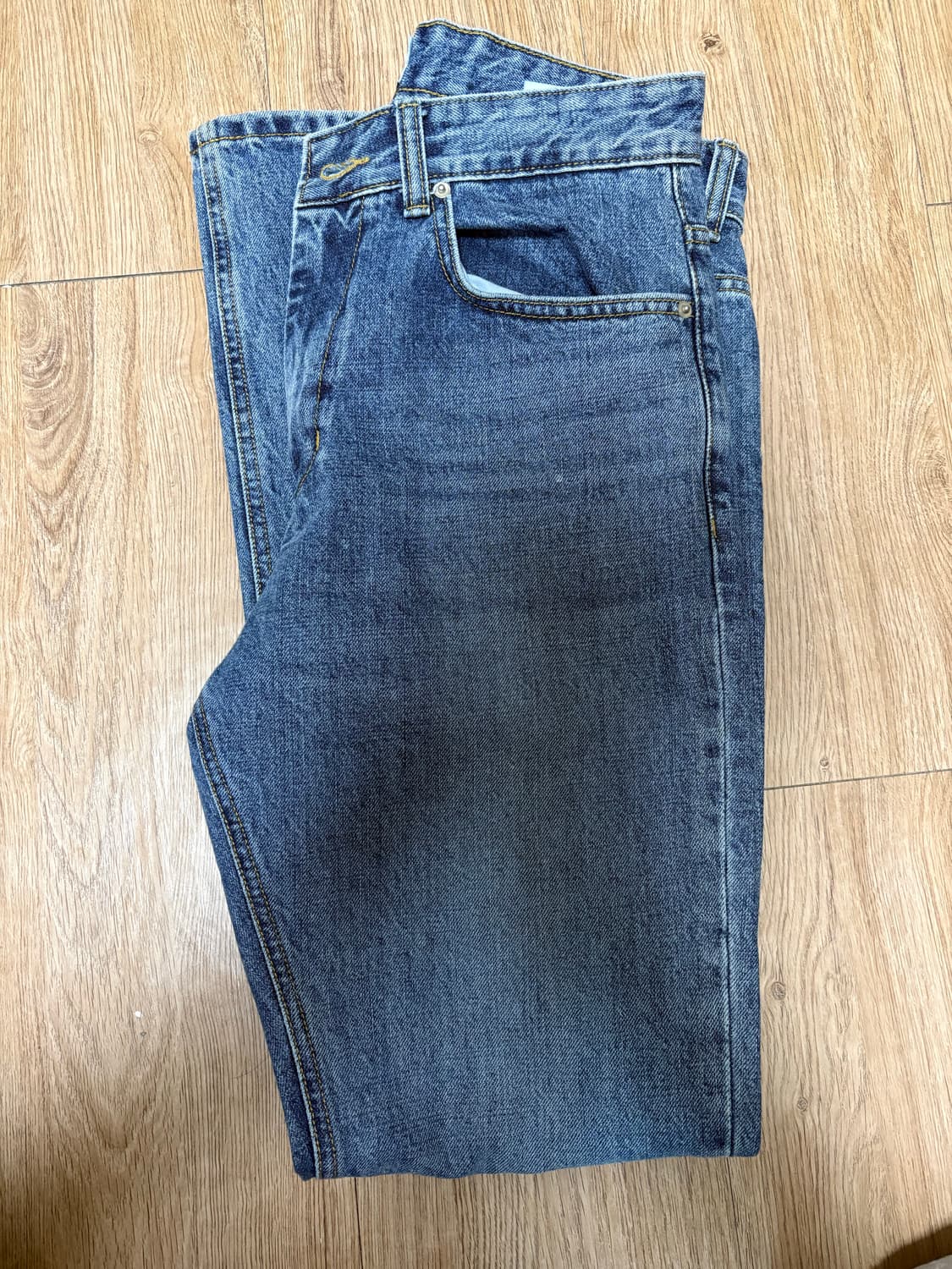 유스 플레어 데님 미드블루 s 상품이미지5