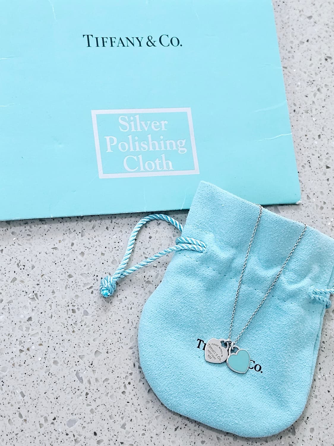 티파니앤코 리턴투 더블 하트 미니 민트 목걸이 [정품] 상품이미지5