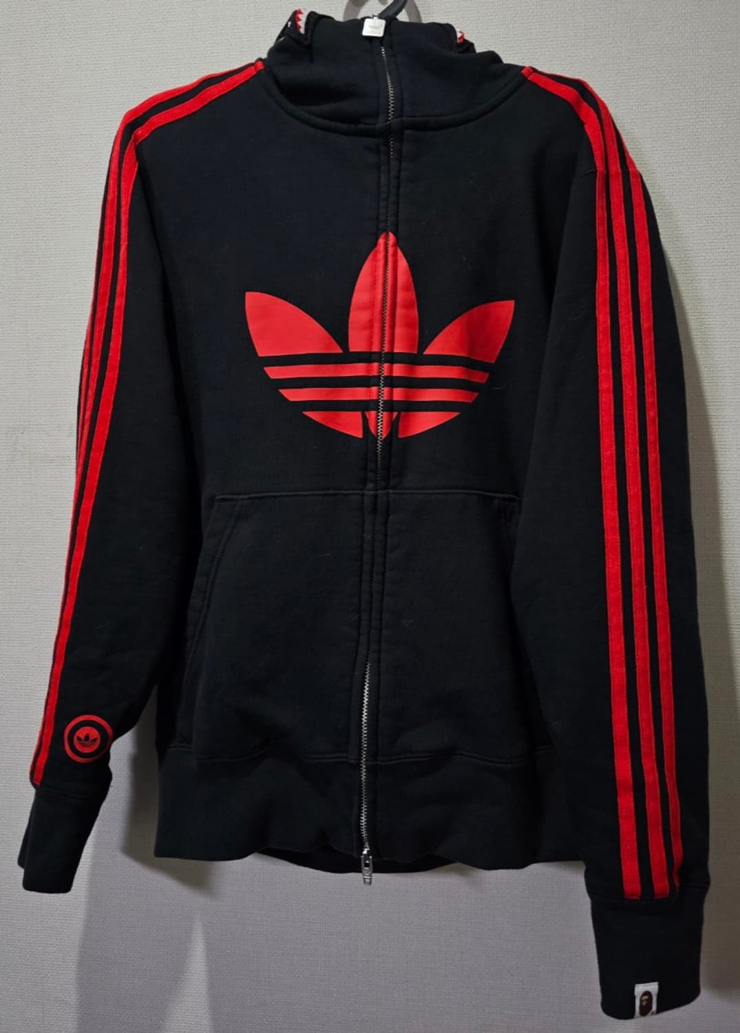 상태최상 아디다스X베이프 샤크 후드집업 90 / S 상품이미지1