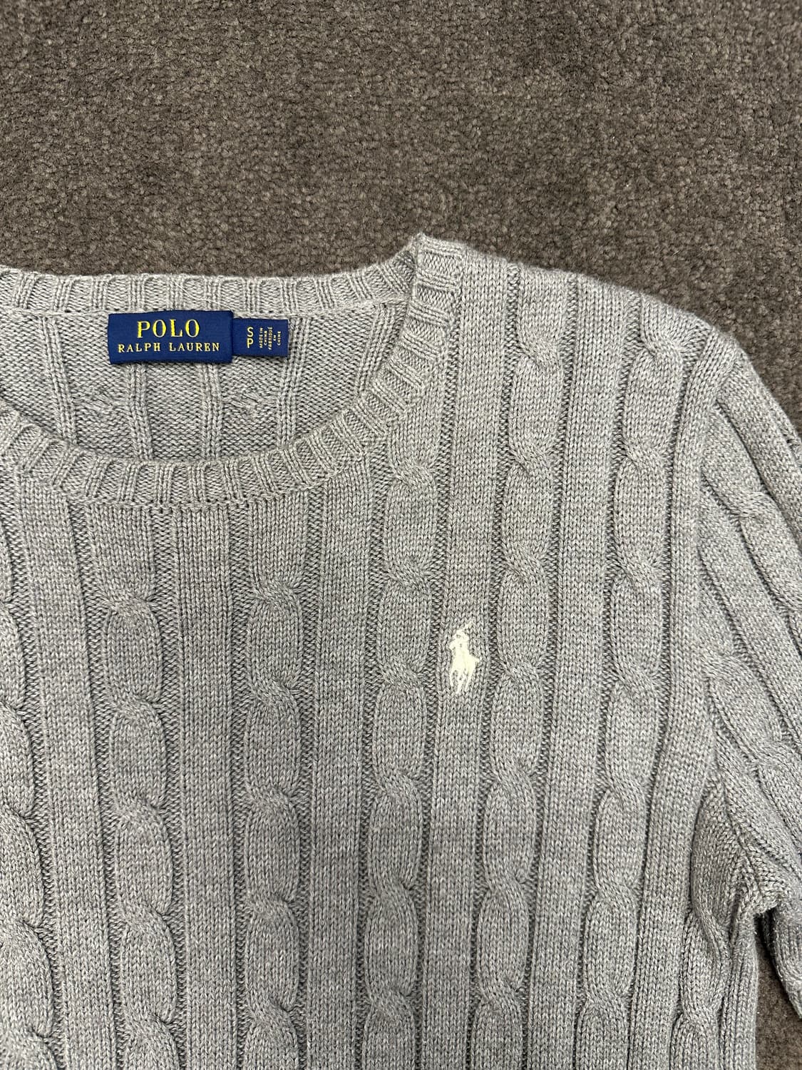 폴로 랄프로렌 케이블 니트 S 상품이미지1