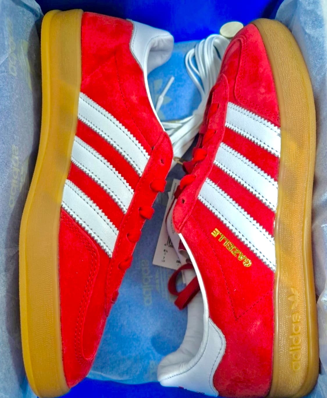 (265)(새상품)아디다스 스니커즈 가젤 인도어 스칼렛 레드 상품이미지1