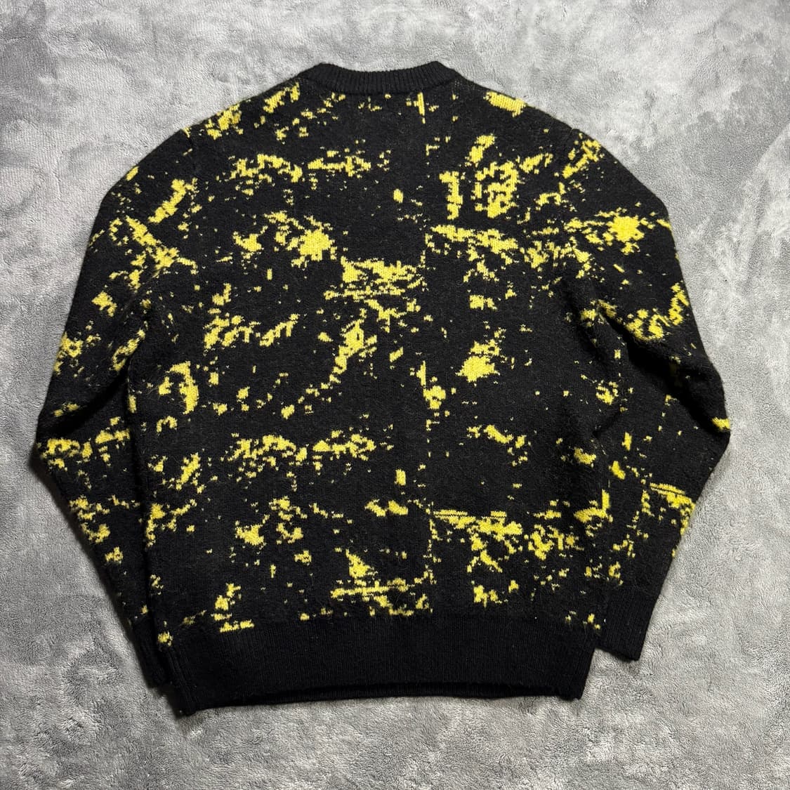 자라 블랙/옐로우 패턴 니트 상품이미지2