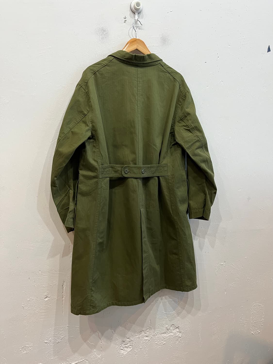 Back Number 헤링본 Washi Denim 밀리터리 코트  상품이미지4