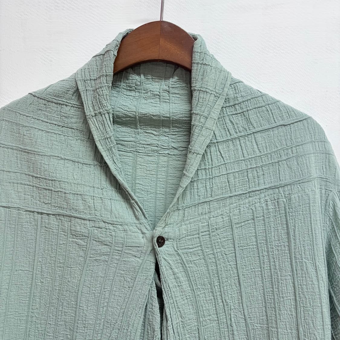 Plantation by IsseyMiyake 크리즈 코튼 셔츠 블라우스 상품이미지2