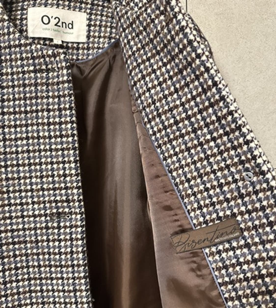 오즈세컨 비즈장식 노카라 코트  상품이미지8