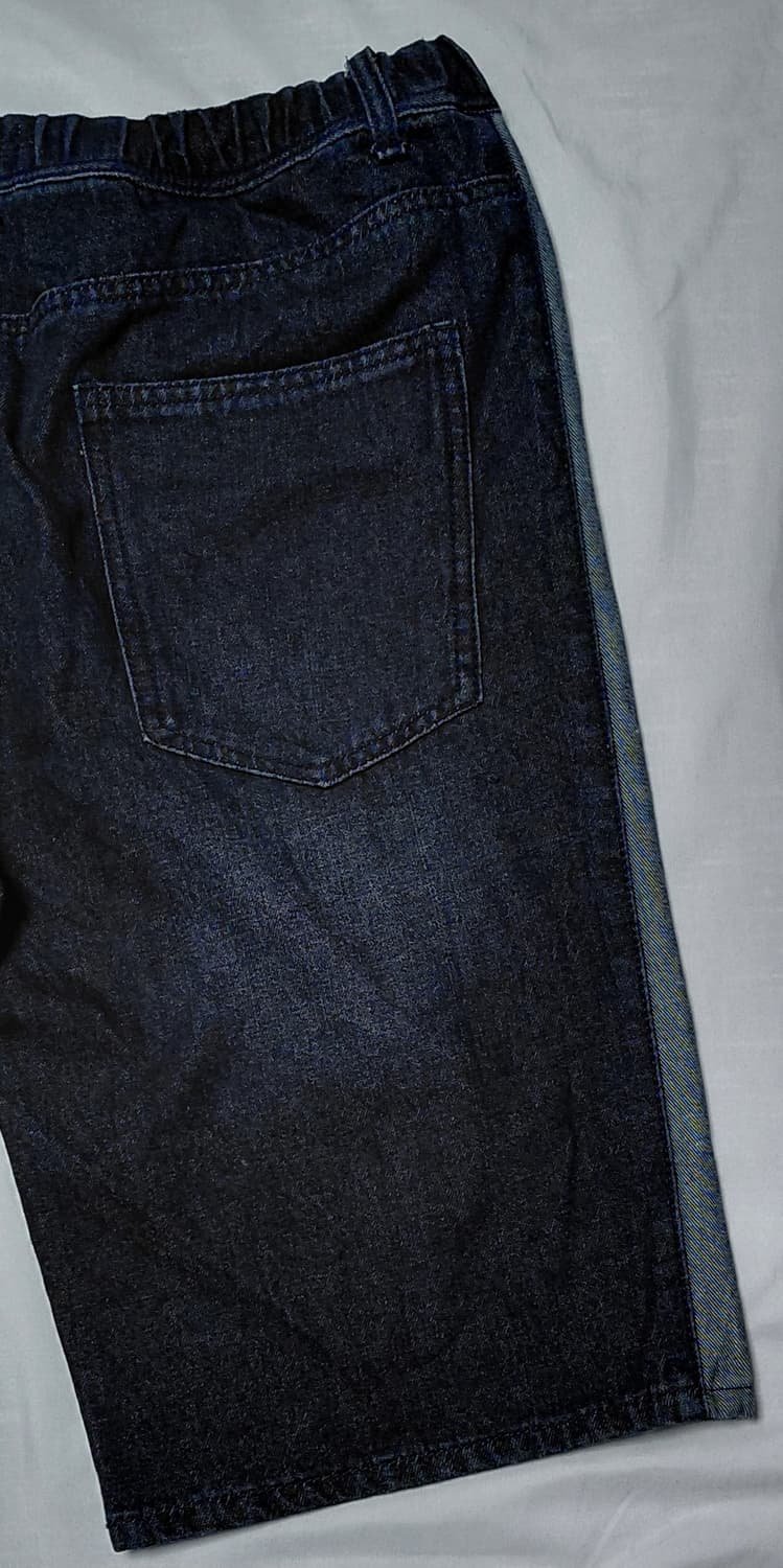 Doublefocus 사이드 배색 데님 밴딩 반바지 (XL/34~38) 상품이미지9