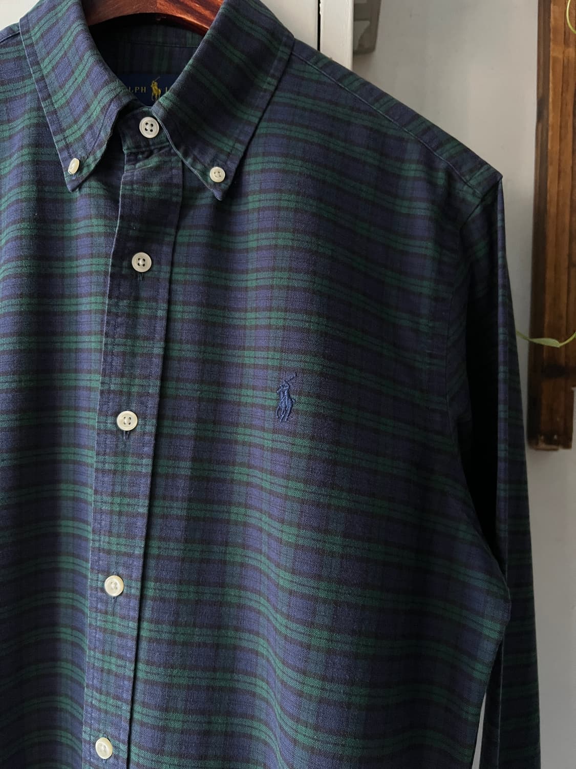 [S]폴로 랄프로렌 블랙와치 체크 옥스포드 셔츠 상품이미지3