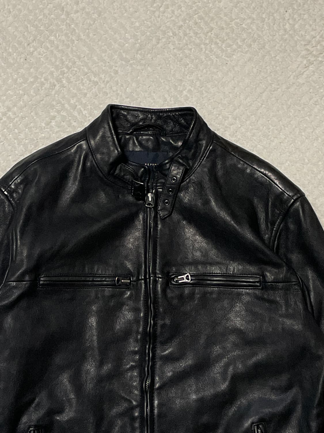 바나나 리퍼블릭 웨스턴 무드 리얼레더 2WAY 소가죽 바이커 자켓 상품이미지4