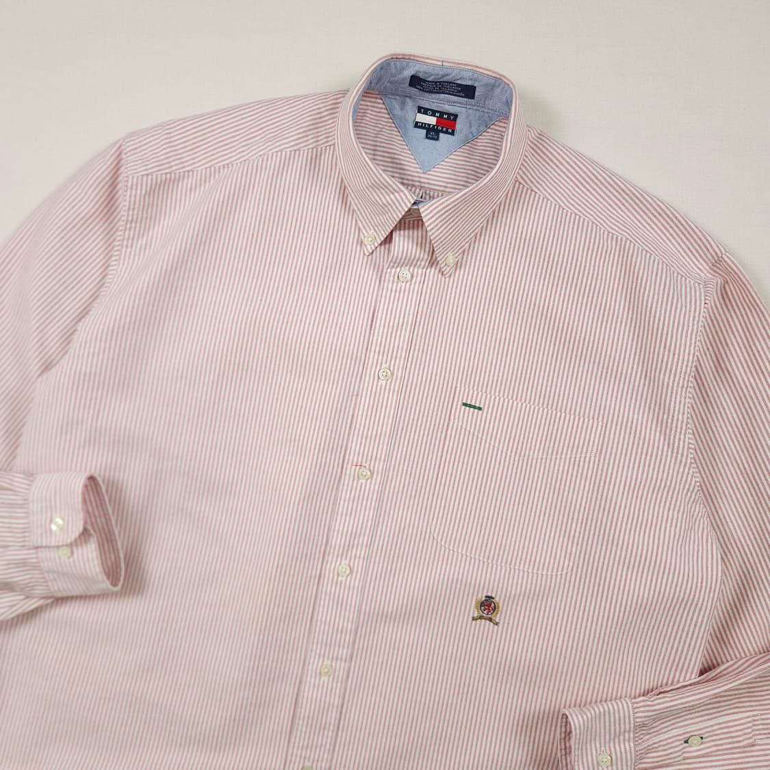 2XL(110) 타미 힐피거 옥스포드 스트라이프 셔츠 상품이미지1