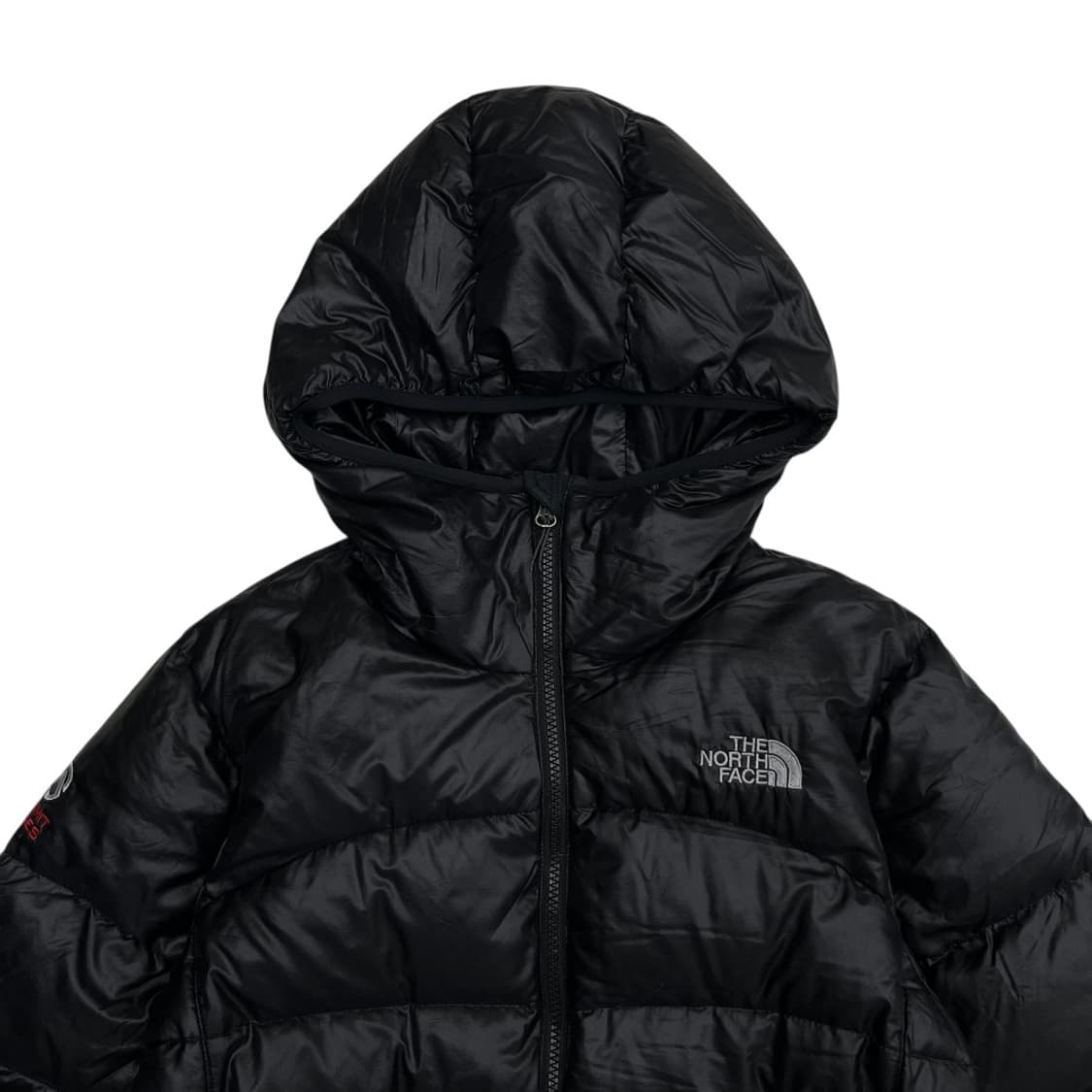 노스페이스 로고 블랙 후드패딩 90 상품이미지4
