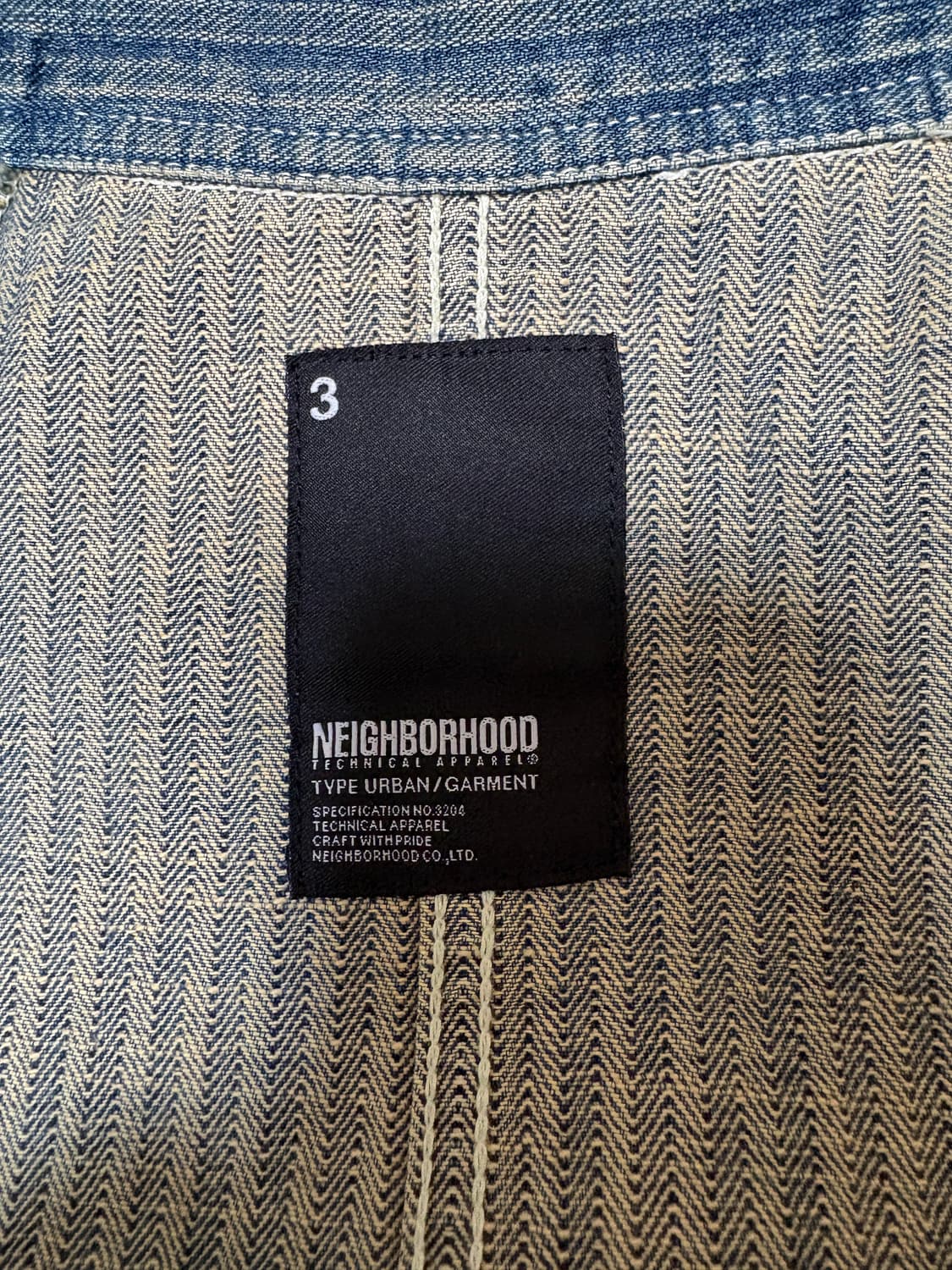 네이버후드 hbt 데님 커버올 초어자켓 상품이미지3