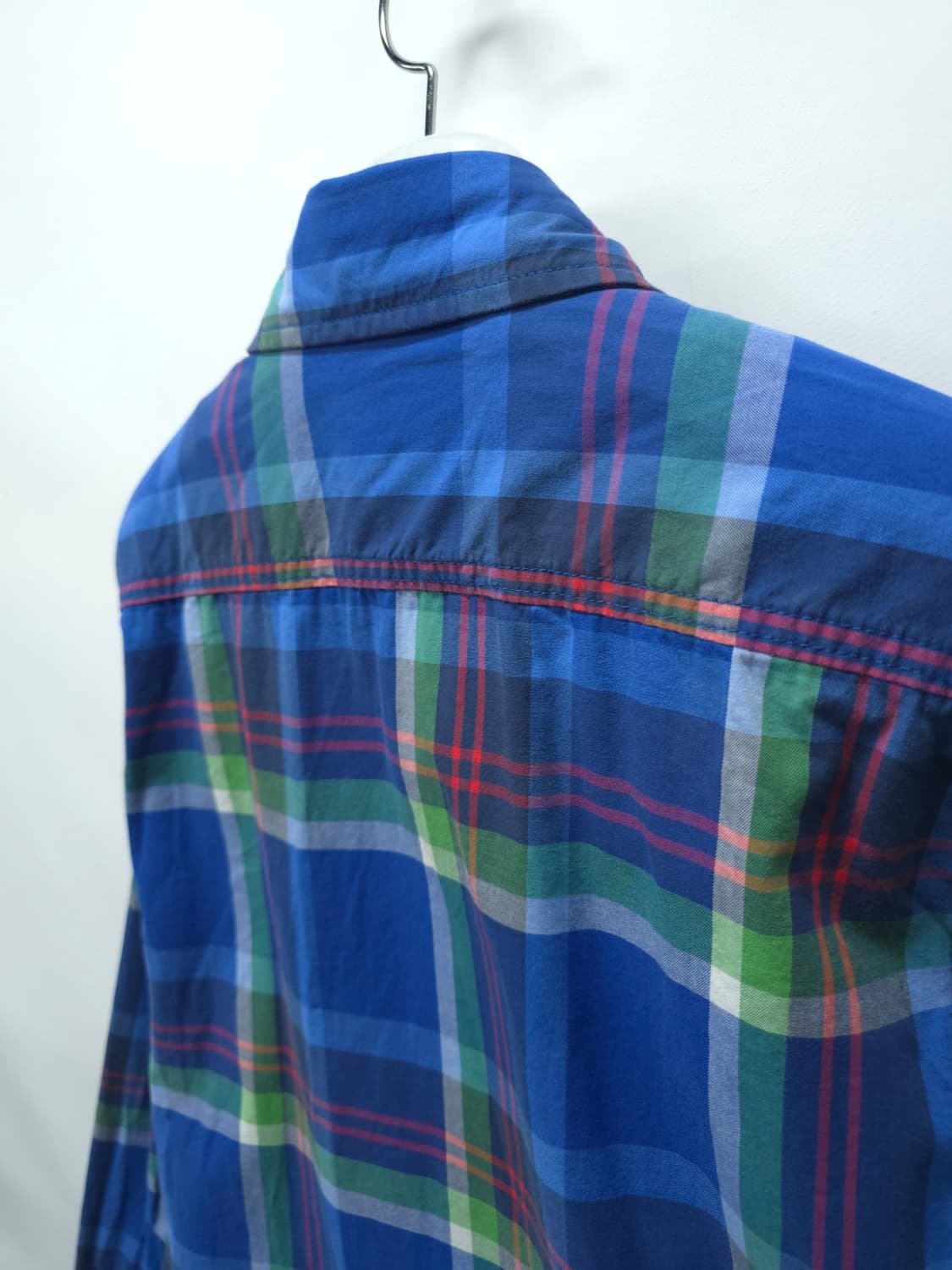 아베크롬비 포겟로고 블루 체크셔츠 (남성95) 상품이미지8