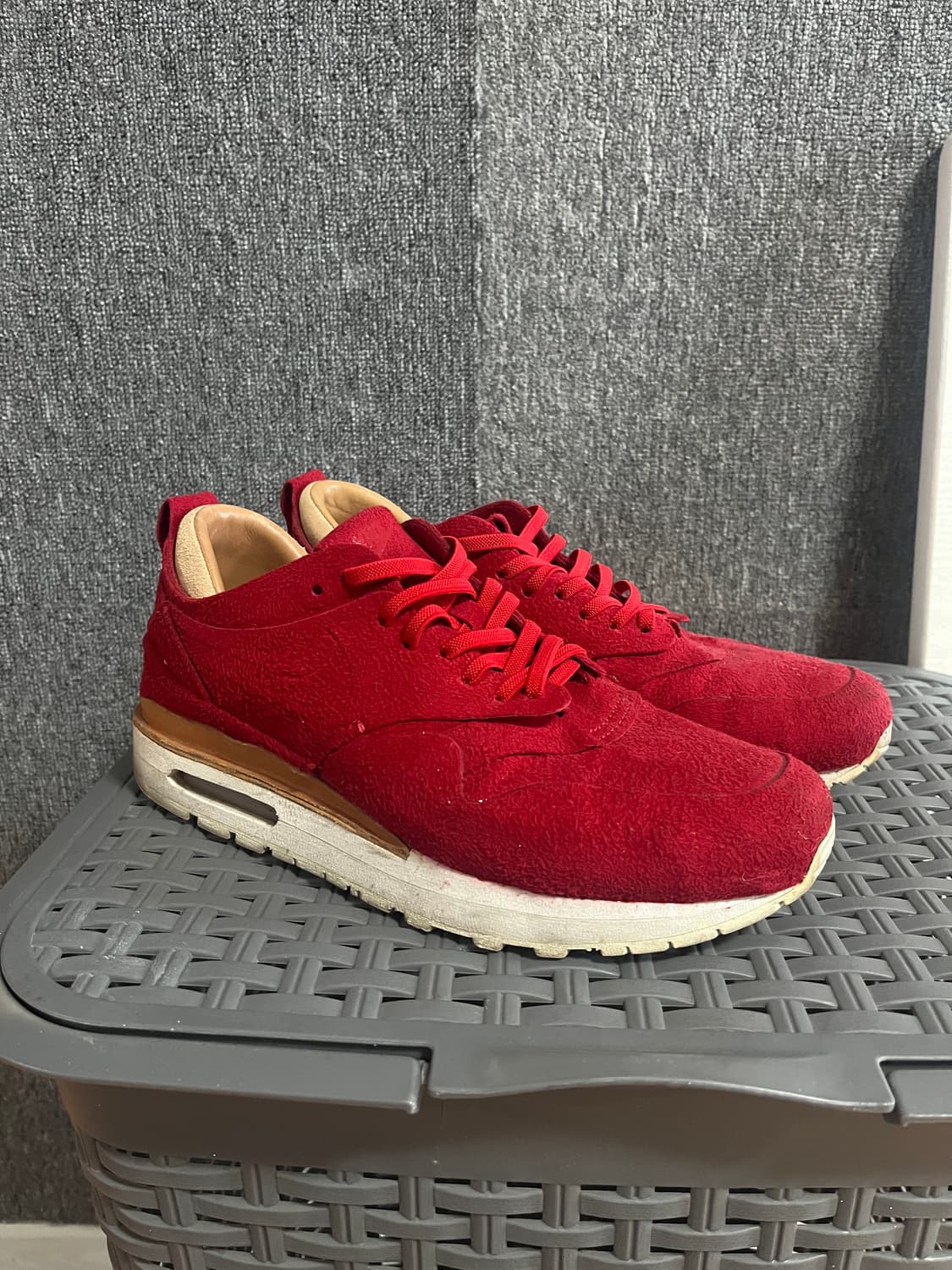 나이키 LAB 맥스1 스웨이드 250 레드 상품이미지1