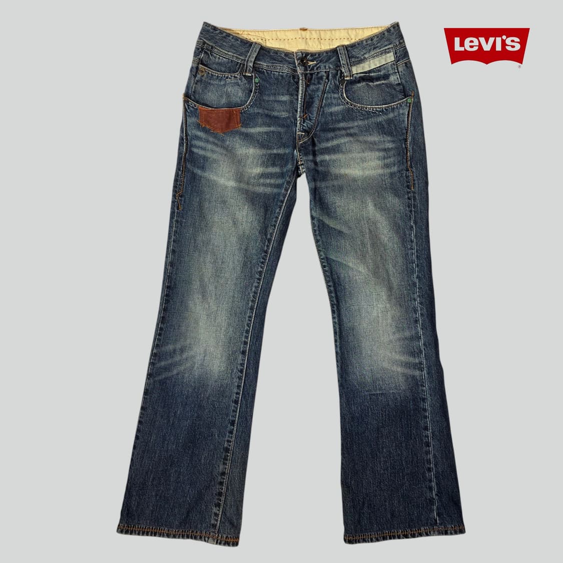 [W32L32]리바이스 Copper 웨스턴 세미 부츠컷 데님 팬츠 상품이미지1