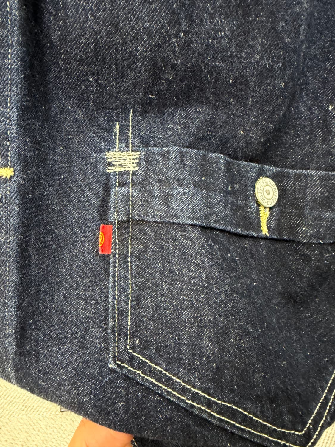 정품) 리바이스 레드 신치백 데님 트러거 자켓 L 상품이미지4