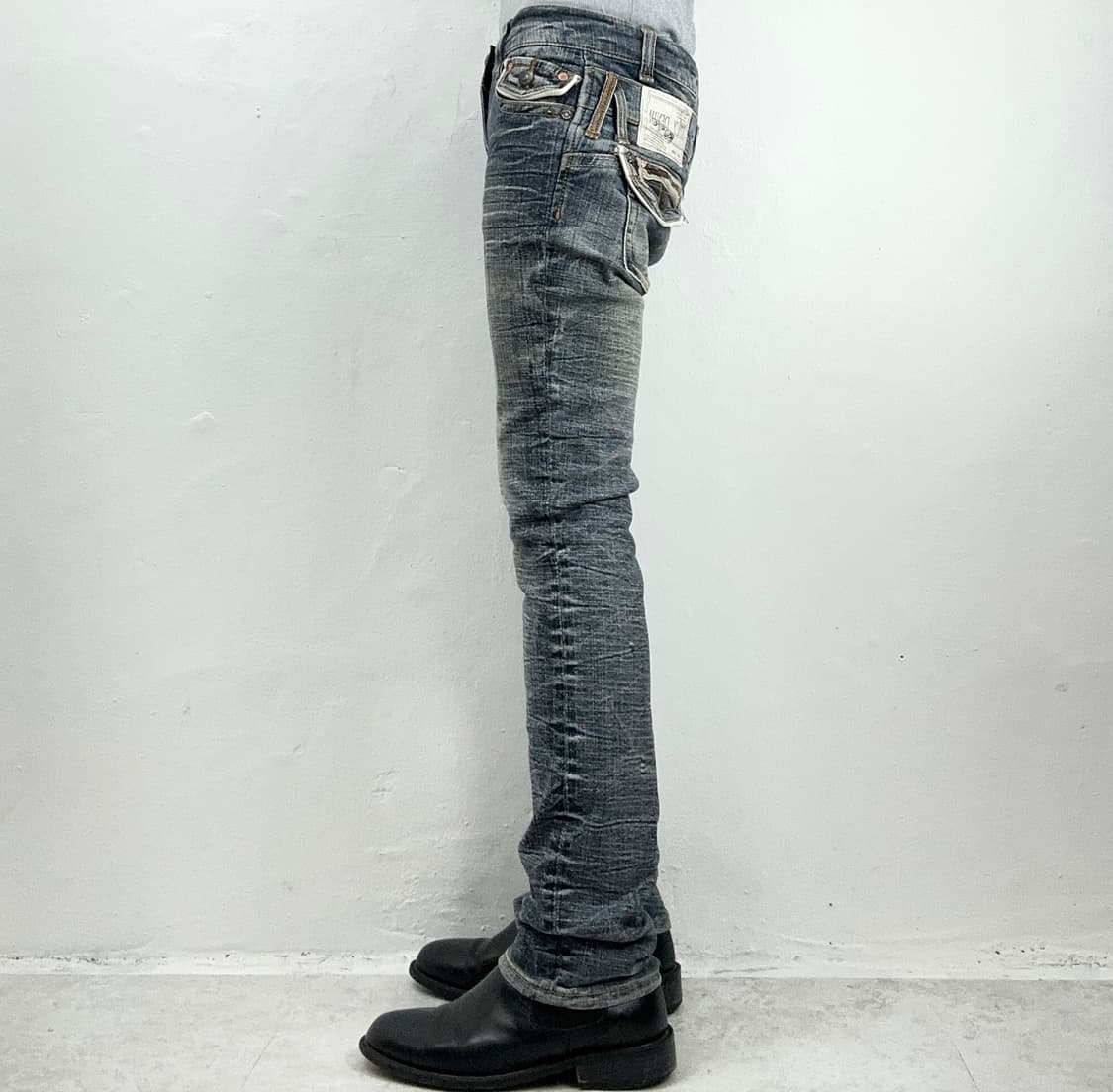 Spicy Denim Bleach Washed Distressed Sli 상품이미지3