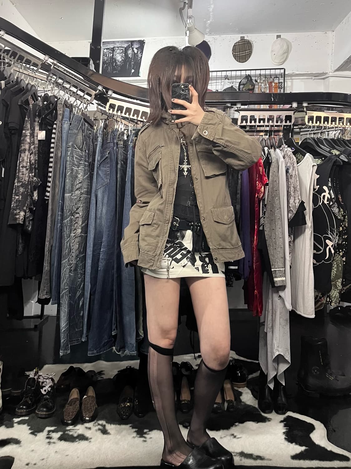 Y2K 카키 자켓 상품이미지2