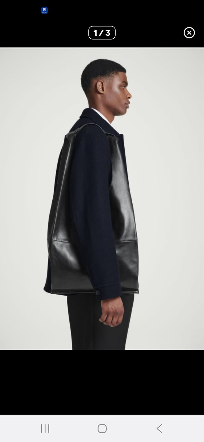 Cos 슬라우치 가죽 토트백 상품이미지1