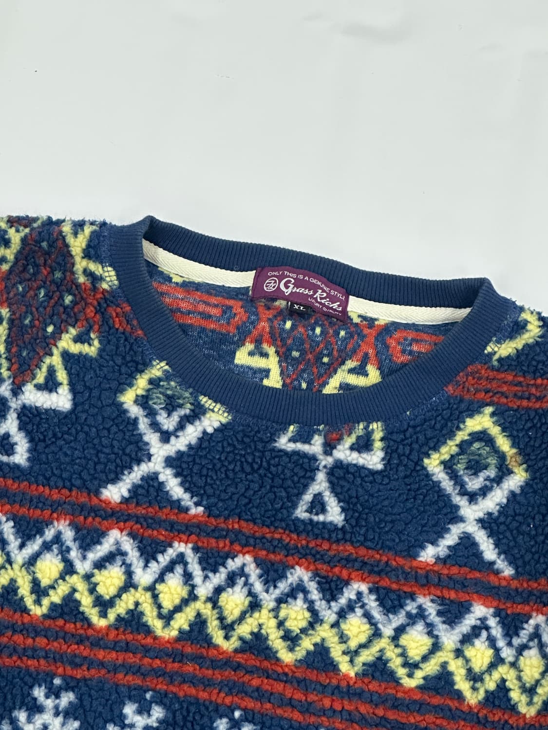 노르딕 플리스 라틴 히피 패턴 맨투맨 뽀글이 캠퍼 겨울 상품이미지5