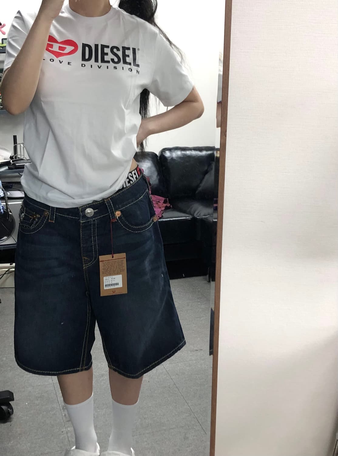 [새상품] 디젤 하트 반팔 티셔츠 상품이미지2