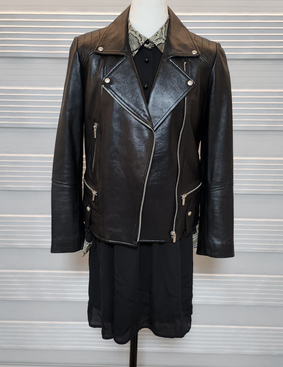 자라 베이직 블랙 셔츠 원피스 S  상품이미지8