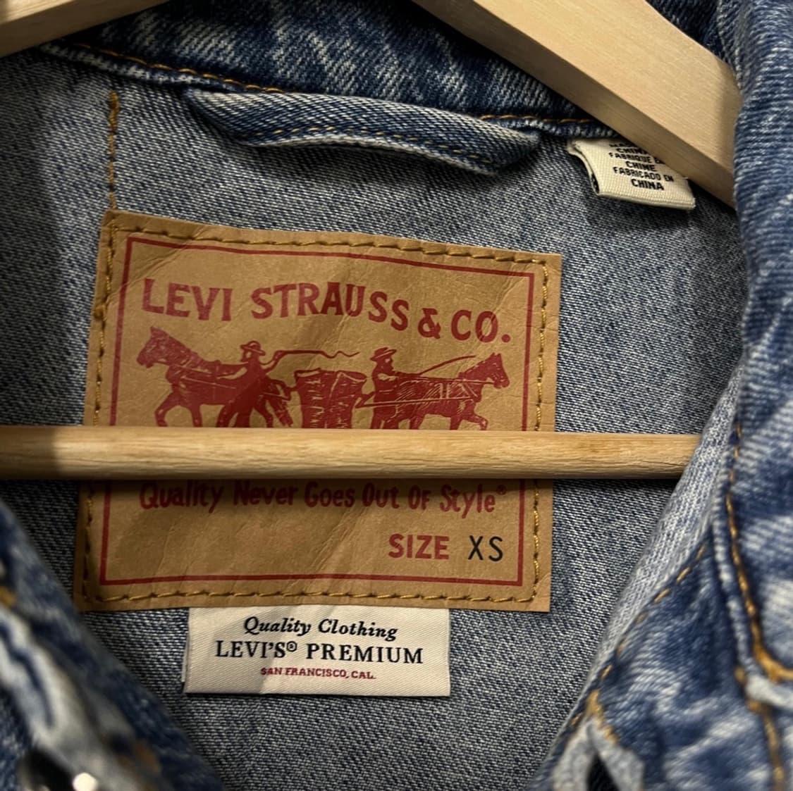LEVI'S BIG " E " denim trucker jacket 상품이미지4