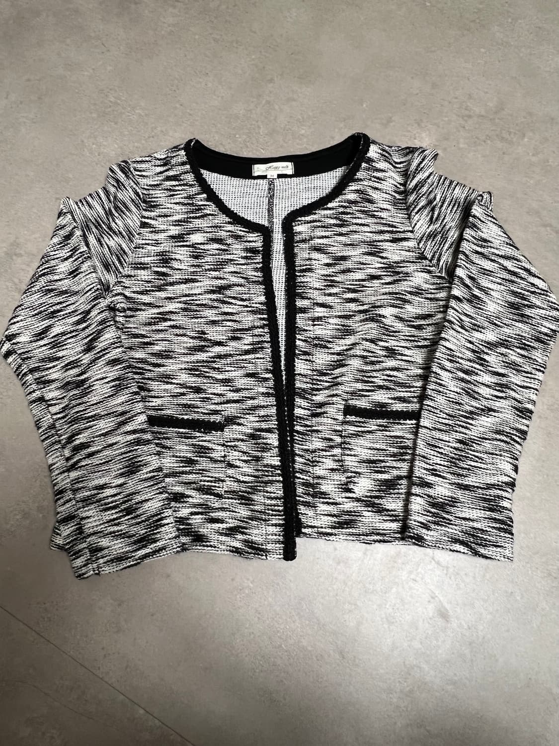 Happy walk트위드 가디건 지브리 자켓 M 상품이미지2