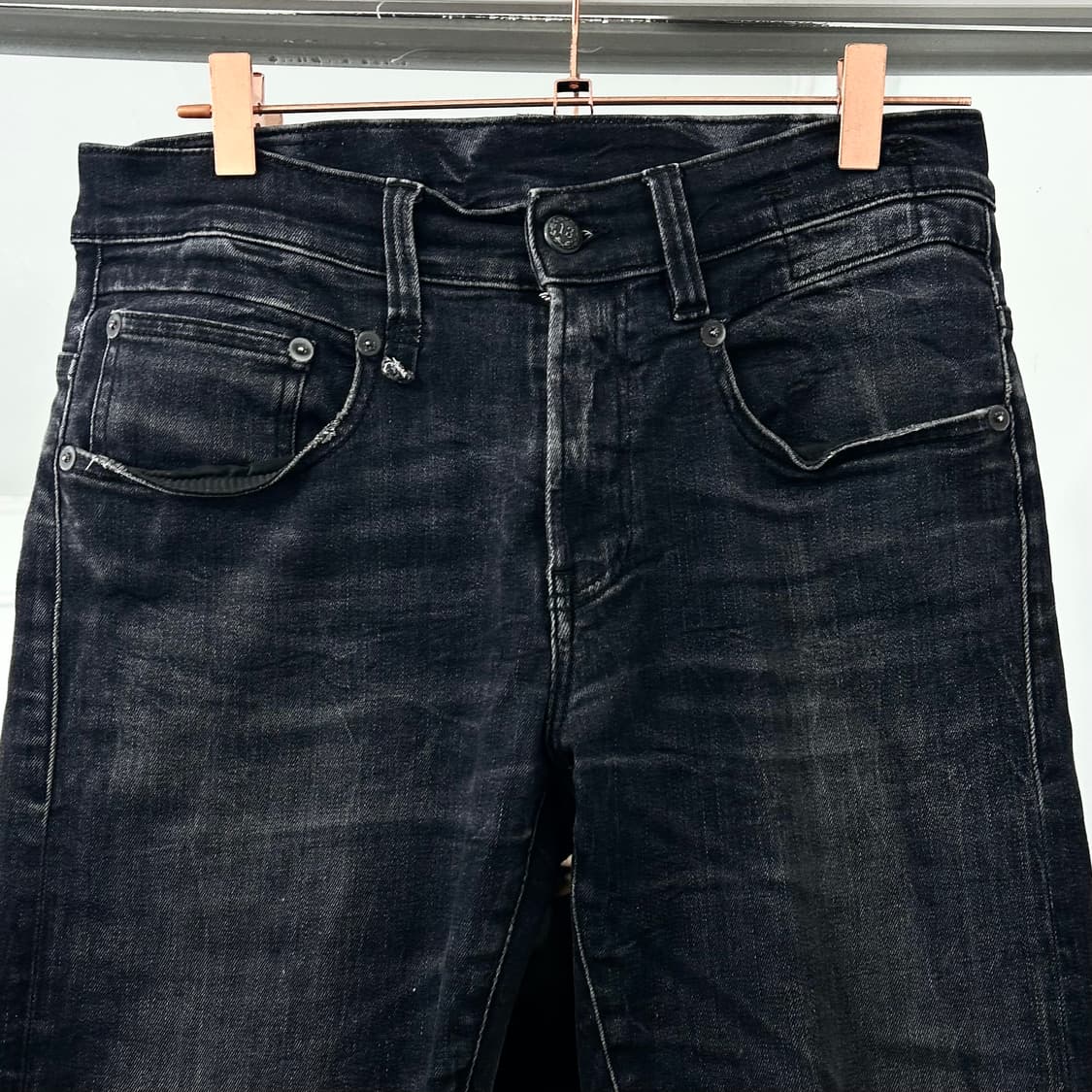 R13 알써틴 흑청 데님 팬츠 상품이미지6