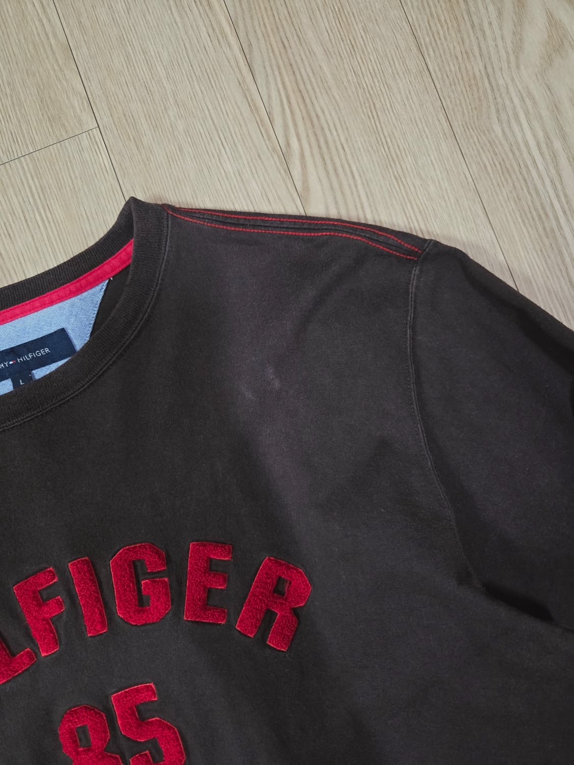 타미 힐피거 초코 브라운 롱 슬리브 티셔츠 상품이미지6