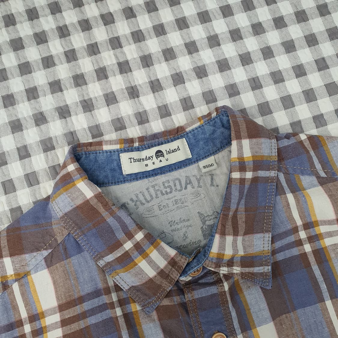 써스데이아일랜드 린넨 긴소매 셔츠 남자95 상품이미지2