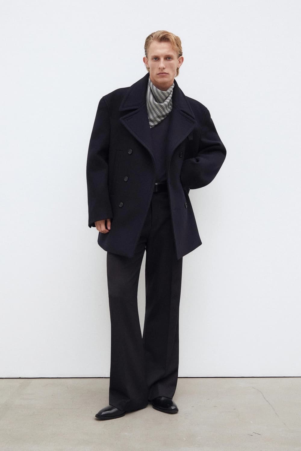 BRITAIN REEFER COAT DARK NAVY 상품이미지2