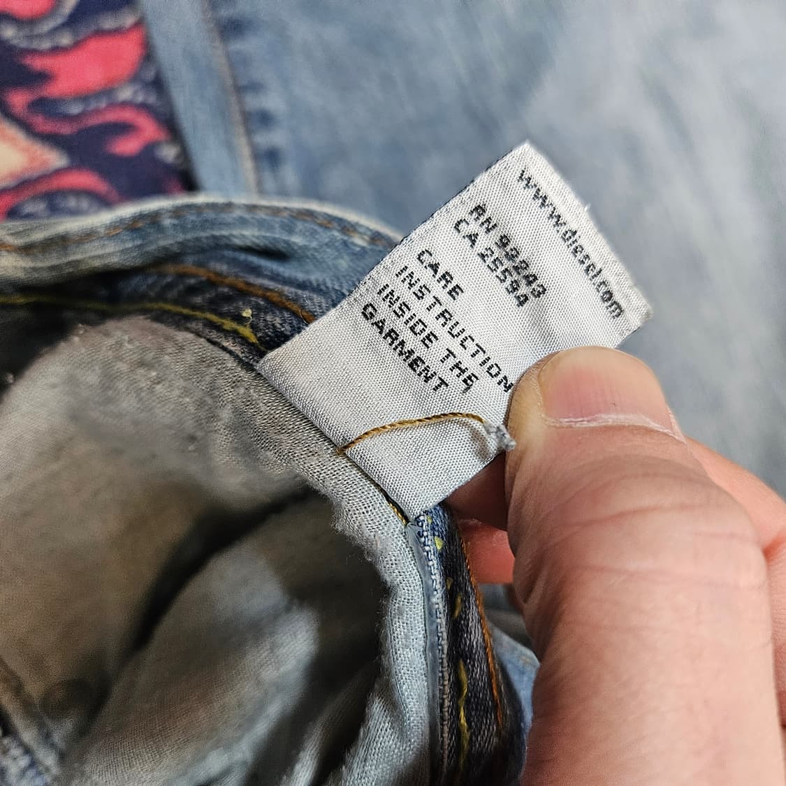 디젤(Diesel) in Italy 빈티지 스티치 데님 팬츠 38size 상품이미지7