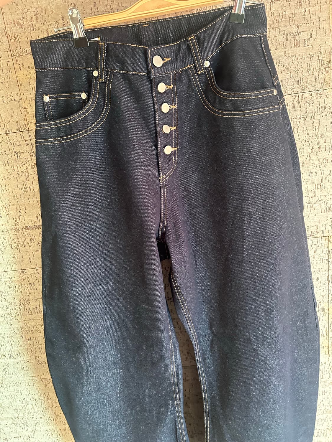 테이크이지 핀터레스트 감성 커브드핏 데님 상품이미지2