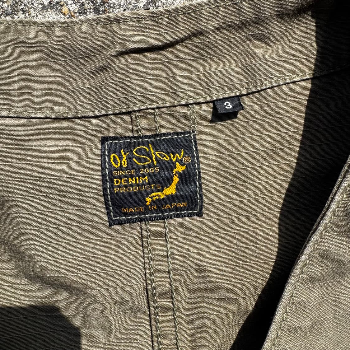 [L] Orslow 오어슬로우 논카라 립스탑 밀리터리 자켓 상품이미지7