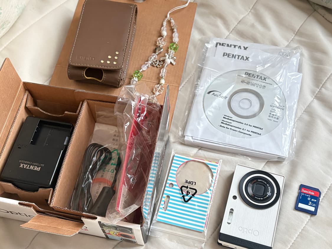 펜탁스 옵티오 rs1500 화이트 풀박스 상품이미지1