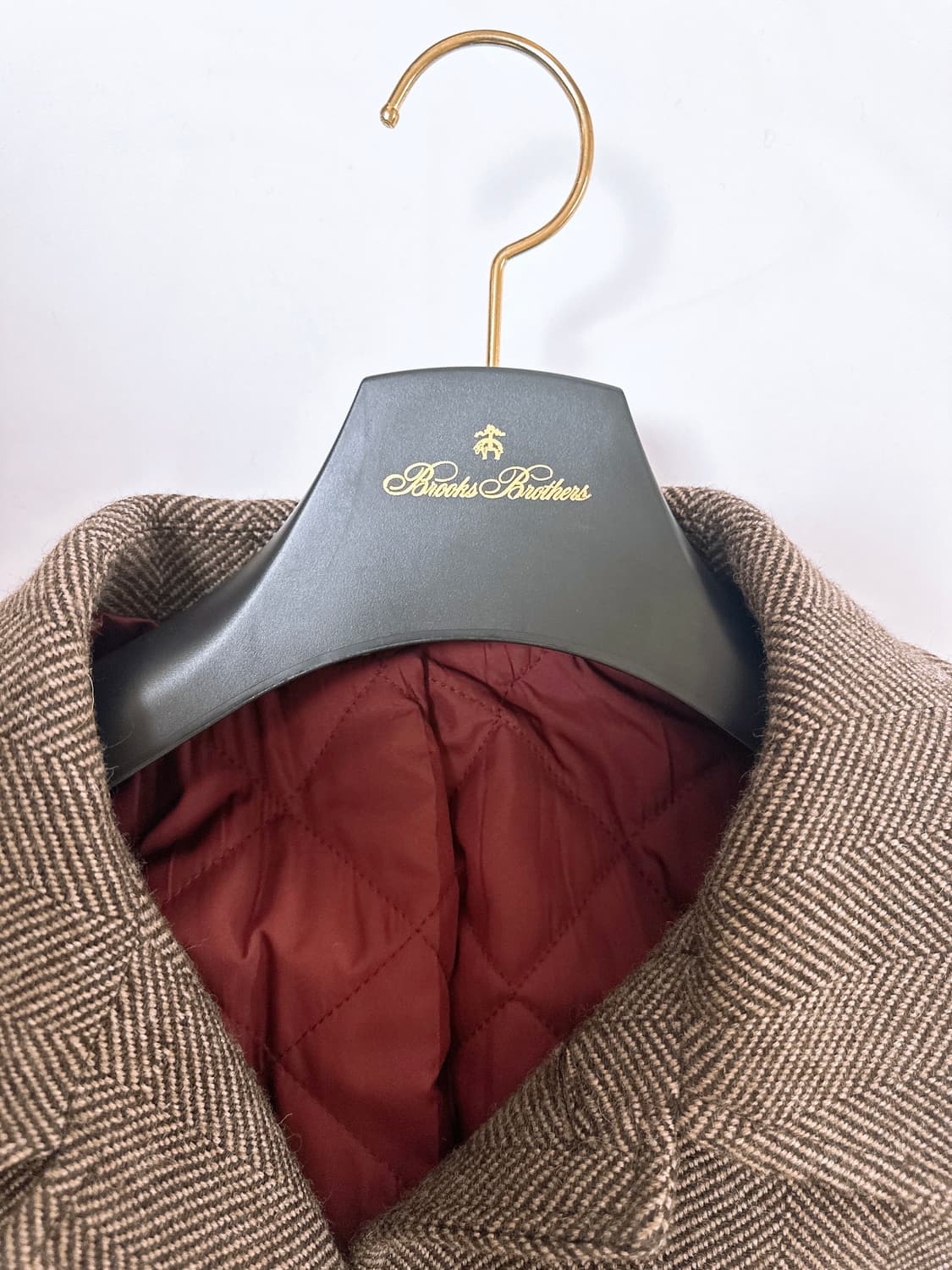 브룩스 브라더스 이태리 안젤리코 울 100% 헤링본 발마칸 코트  상품이미지8