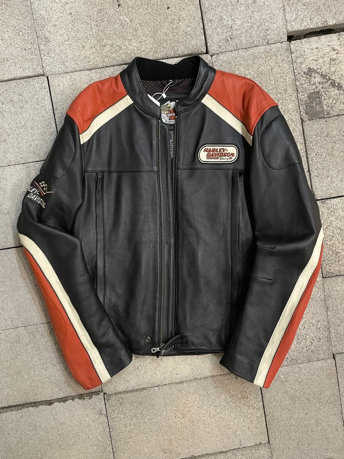 할리 데이비슨 바이커 레더 자켓 상품이미지1