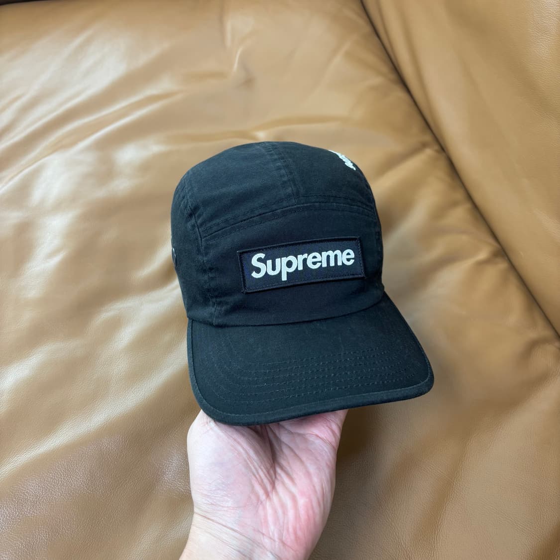 Supreme 슈프림 21fw 밀리터리 워시드 블랙 캠프캡 모자 상품이미지2