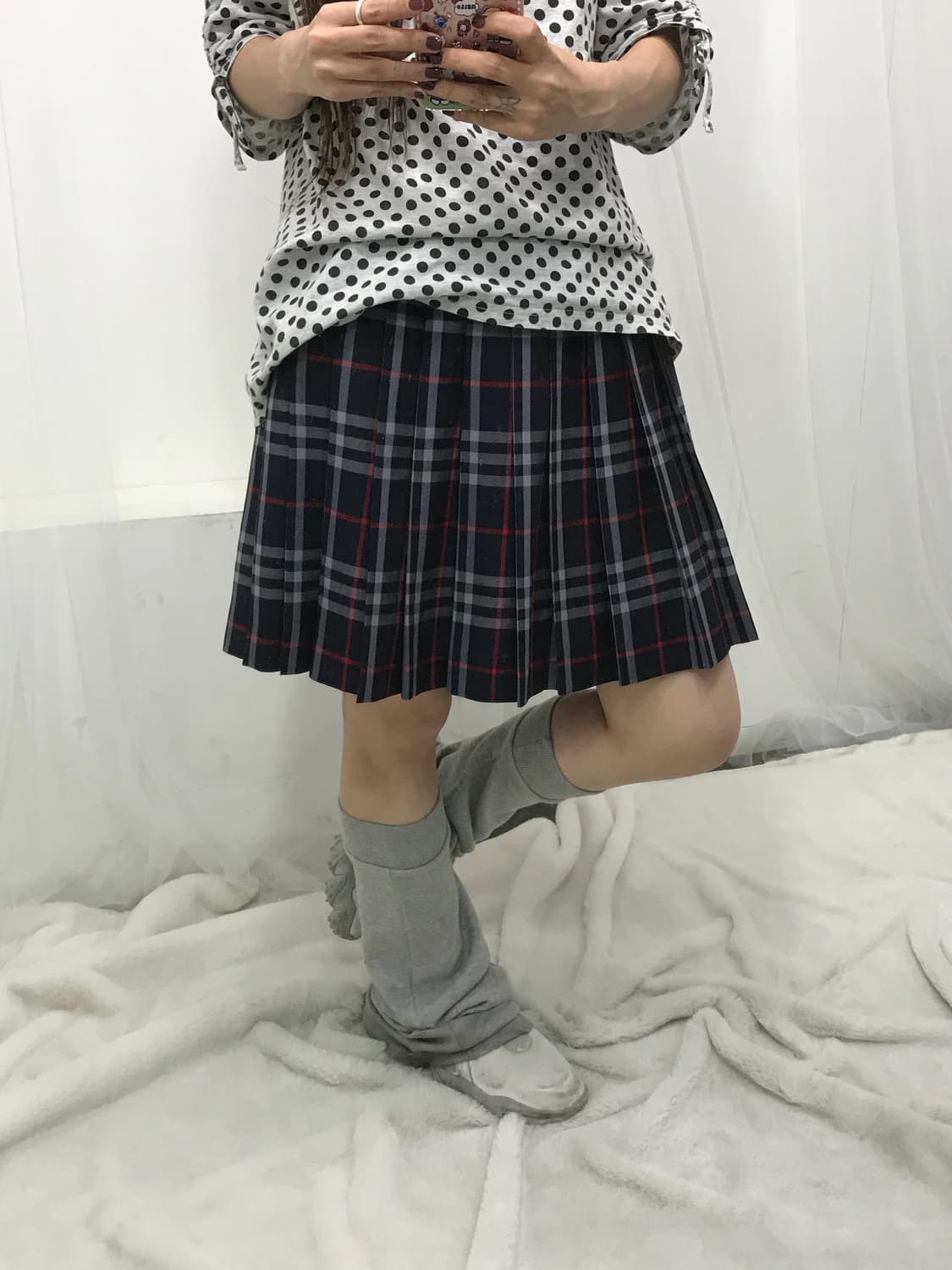 Burberry 노바 체크 플리츠 스커트  상품이미지2