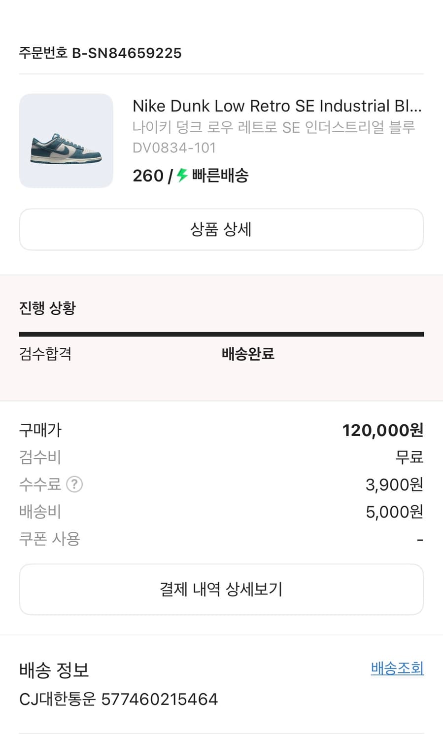 나이키 레트로 덩크 로우 260 상품이미지1