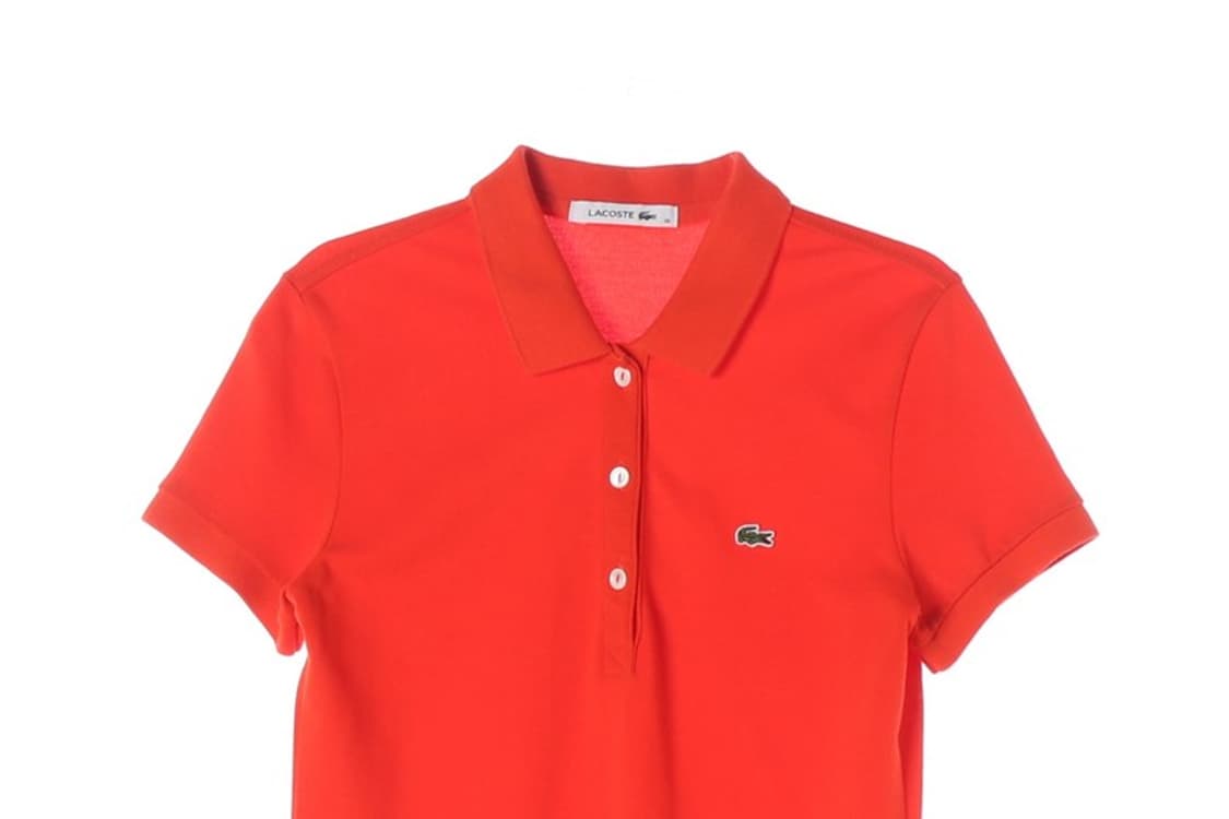 라코스테 우먼스 슬림핏 피케 원피스 레드 36 상품이미지3