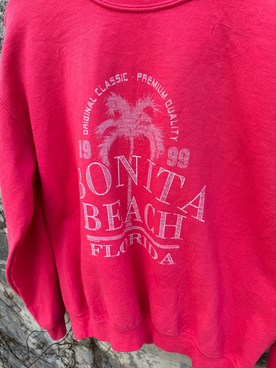 길단 보니타 해변 빈티지 프린팅 데미지 스웻 셔츠 맨투맨 m 상품이미지3