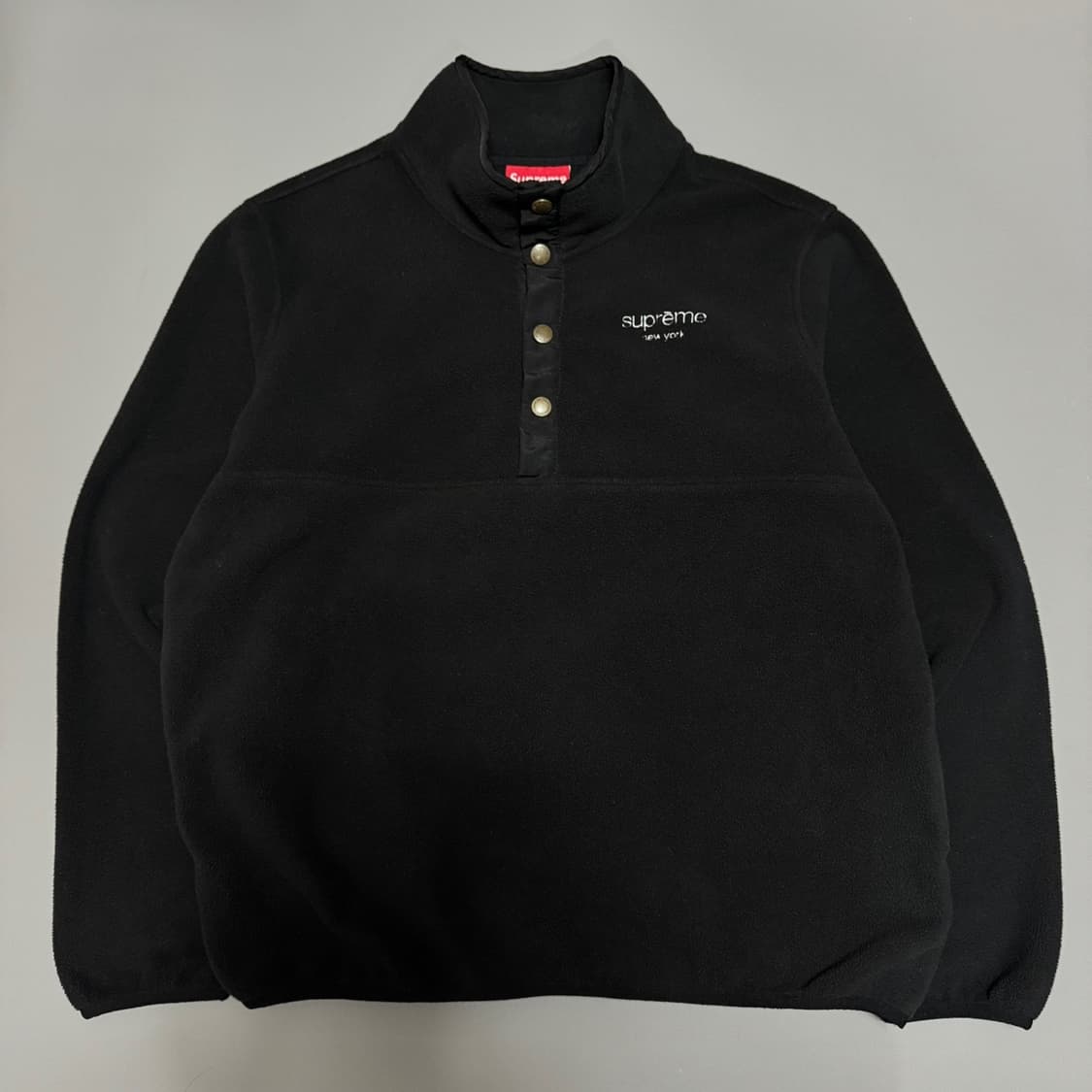 슈프림(SUPREME) 16fw 블랙 폴라텍 플리스 컬러블록 스냅 풀오버 상품이미지9