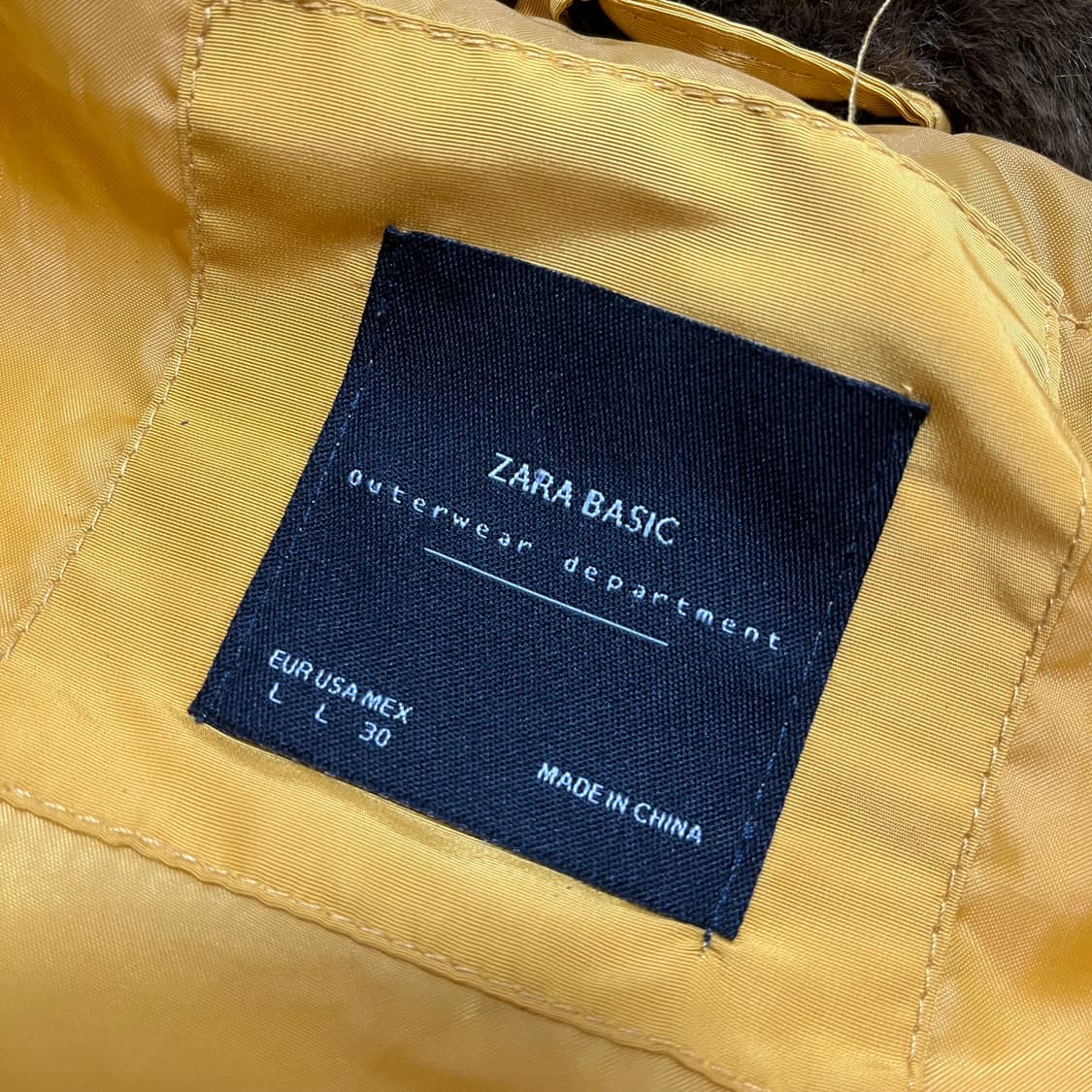 자라 베이직 푸퍼 자켓 L/100 상품이미지5