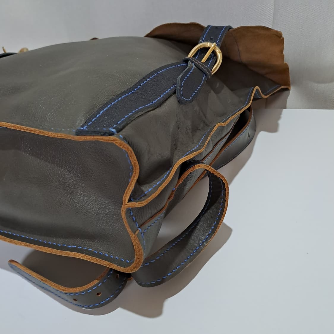 (택포) 핸드메이드 가죽 백팩 B815 상품이미지8