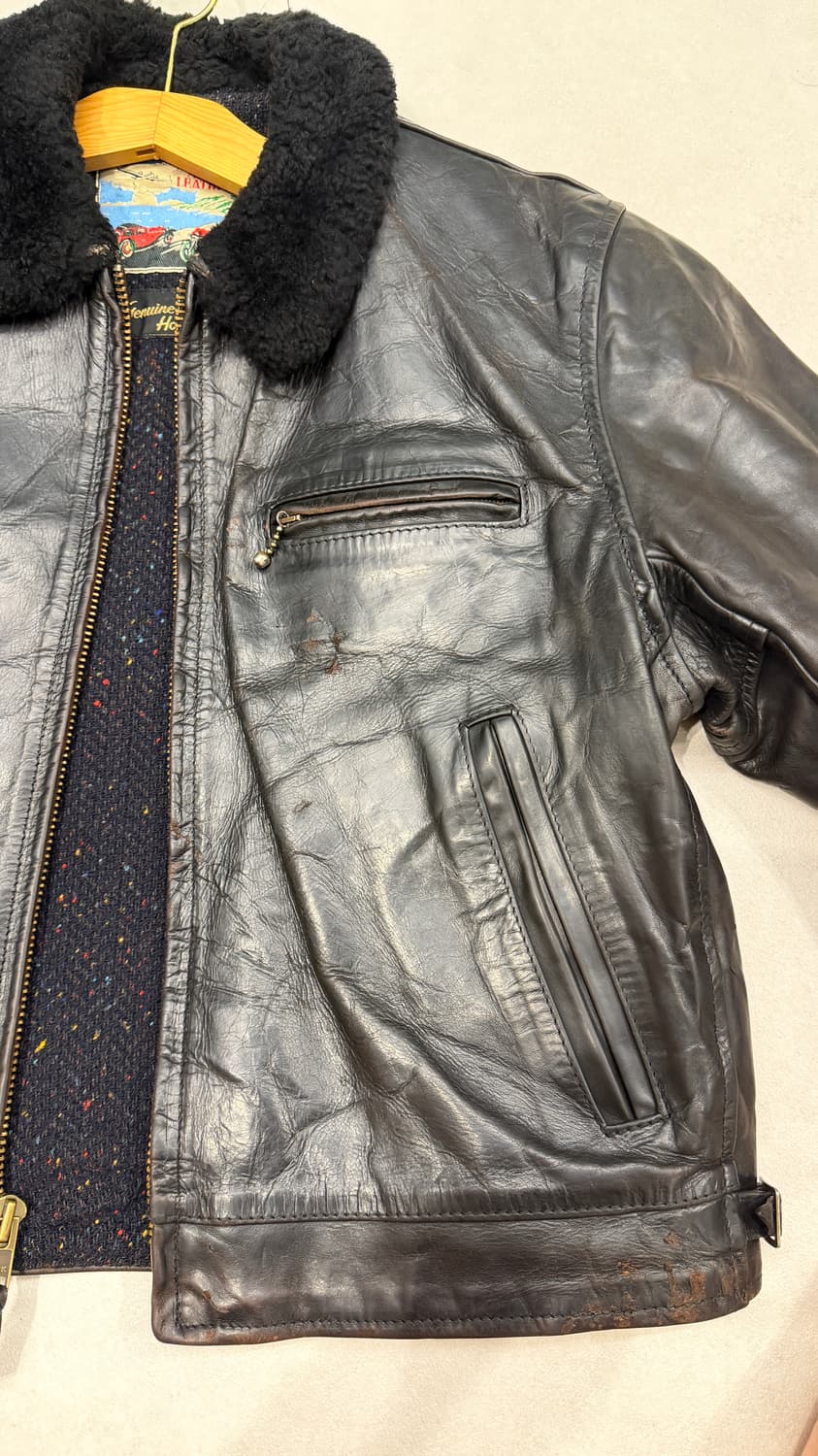 에어로레더 하이웨이맨 크롬악셀 홀스하이드 레더자켓 상품이미지4