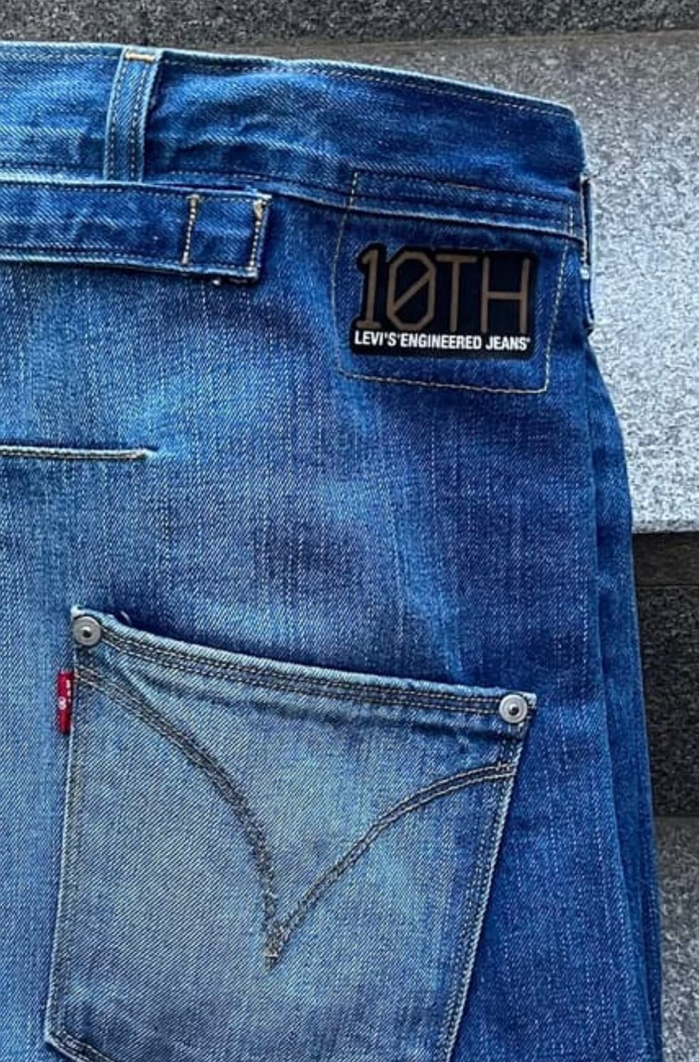 리바이스 엔지니어드 진 10주년 한정판 신치백 연청 데님 청바지 상품이미지10