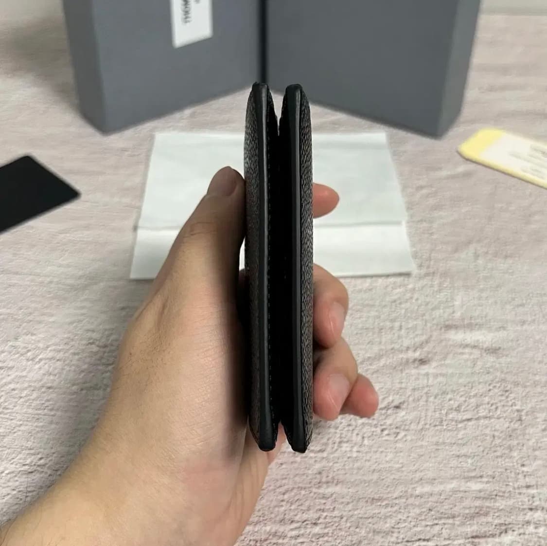 [미사용/새상품] 톰브라운 페블레더 삼선 카드지갑 상품이미지7