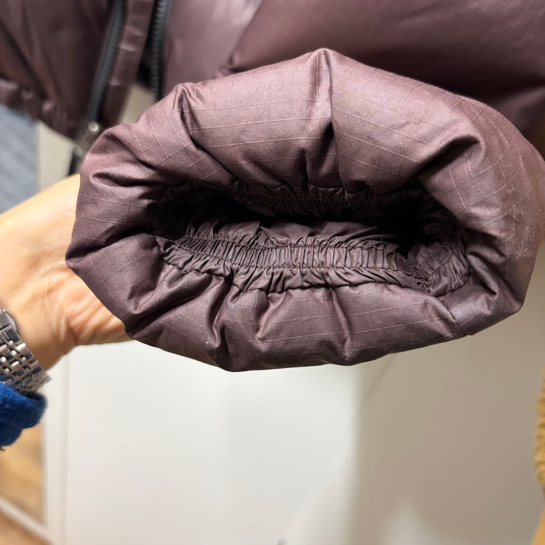 (W) 노스페이스 화이트 라벨 노벨티 눕시 다운 자켓 코코아 브라운  상품이미지4